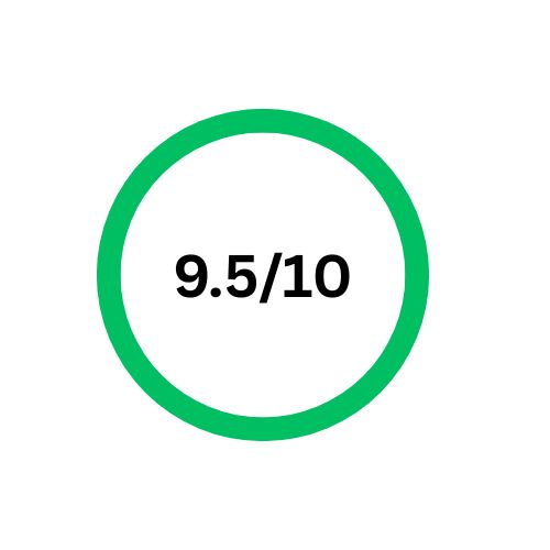ranking of product 9.5/10